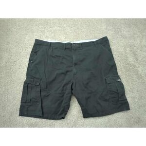 Wrangler Cargo Shorts Mens 48 Black Inseam: 9.5" 100% Cotton Outdoor Casual